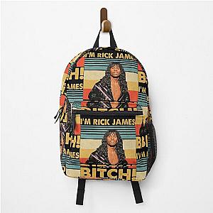 Retro Style I&39;m Rick James Bitch Backpack