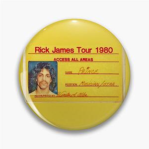 Prince's Tour Credentials For Rick James' 1980 Fire It Up Tour  Pin