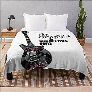 rick springfield sticker Throw Blanket