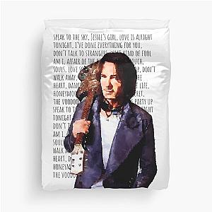 Rick Springfield Song Titles Duvet Cover