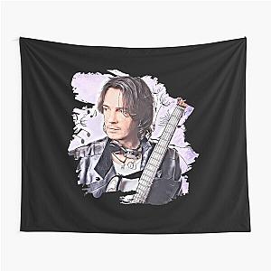 Rick Springfield Purple Music Notes Tapestry