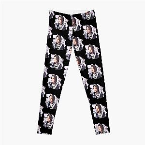 Rick Springfield Purple Music Notes Leggings