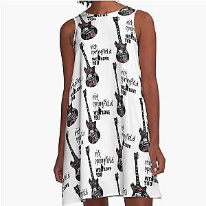 rick springfield sticker A-Line Dress