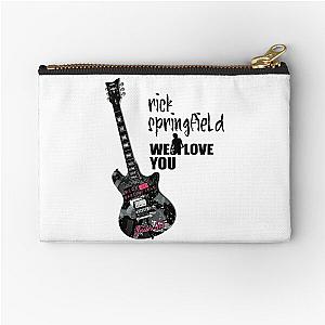 rick springfield sticker Zipper Pouch