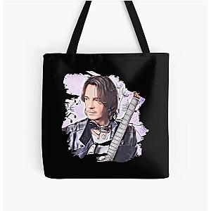 Rick Springfield Purple Music Notes All Over Print Tote Bag