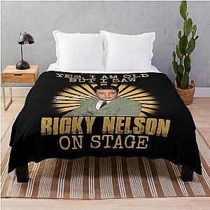 Yes I'm Old But I Saw Ricky Nelson On Stage Throw Blanket