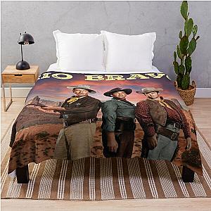 Rio Bravo, Western, John Wayne, Dean Martin, Ricky Nelson Throw Blanket