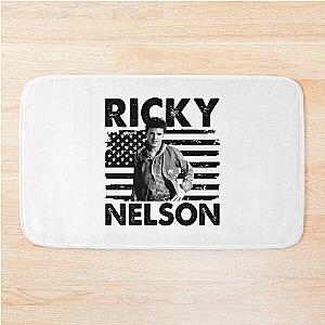 Retro American Flag Ricky Nelson Music Gift Bath Mat