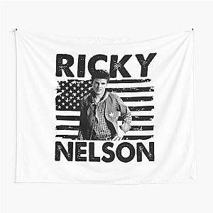 Retro American Flag Ricky Nelson Music Gift Tapestry