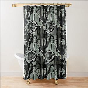 Ricky Nelson Rock N'Roll Star  Blue tint Shower Curtain