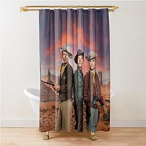 Rio Bravo, Western, John Wayne, Dean Martin, Ricky Nelson Shower Curtain