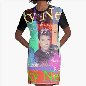 Actor and musician Ricky Nelson, portrait Graphic T-Shirt Dress