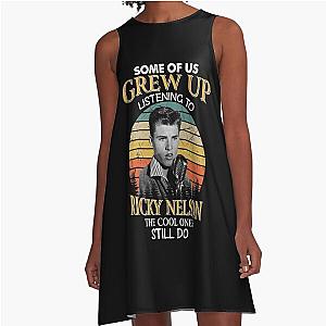 Some Of Us Grew Up Listening To Ricky Nelson The Cool Ones Still Do Vintage A-Line Dress