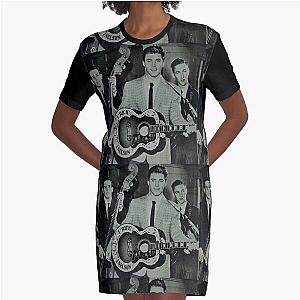 Ricky Nelson Rock N'Roll Star  Blue tint Graphic T-Shirt Dress