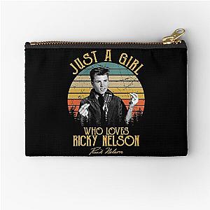 Just A Girl Who Loves Ricky Nelson Zipper Pouch