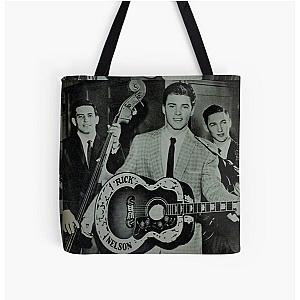 Ricky Nelson Rock N'Roll Star  Blue tint All Over Print Tote Bag