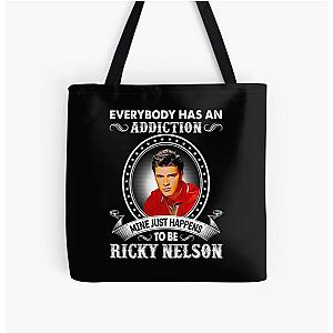 Everybody Has An Addiction Mine Just Happens To Be Ricky Nelson All Over Print Tote Bag