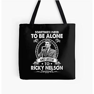 Sometime I Need To Be Alone and Listen To Ricky Nelson Classic All Over Print Tote Bag