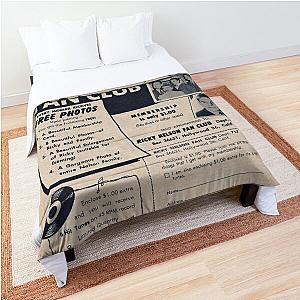 Ricky Nelson Fan Club Comforter