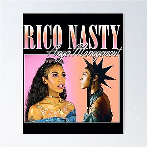 RICO NASTY 90'S RETRO STYLE TEE  	 Poster