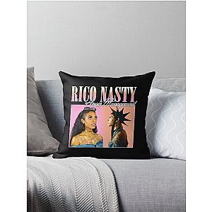 RICO NASTY 90'S RETRO STYLE TEE  	 Throw Pillow