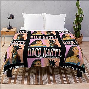 RICO NASTY 90'S RETRO STYLE TEE Throw Blanket