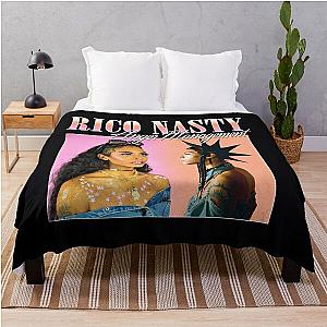 RICO NASTY 90'S RETRO STYLE TEE  	 Throw Blanket