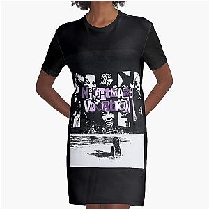 Twonas New Show Rico Nasty nightmare American World Tour  Graphic T-Shirt Dress