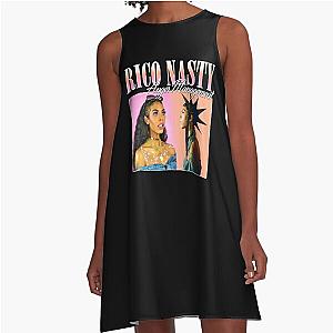 RICO NASTY 90'S RETRO STYLE TEE A-Line Dress