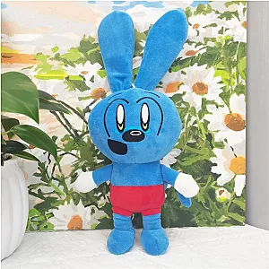 Riggy The Rabbit Monkey Plush Doll Toy Stuffed Animal Blue