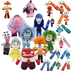 Inside Out 2 Plush Dolls Inside Out Plush Toy Cute Cartoon Plushie Doll Soft Stuffed