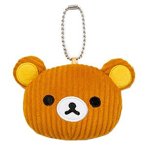 Rilakkuma Face Plush Mini Keychain