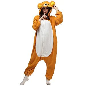 Polar Fleece Kigurumi Rilakkuma Adults Cosplay Costume