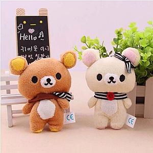 Standing Small Rilakkuma Bear Plush DollKey Chain