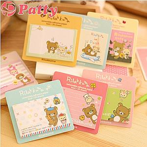 10 pcs/Lot Rilakkuma Memo pad Post Sticky Notes