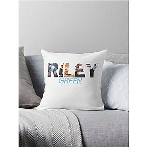 riley green t shirt - sticker Throw Pillow