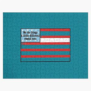 Riley green American flag Jigsaw Puzzle