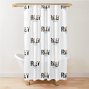 riley green t shirt - sticker Shower Curtain