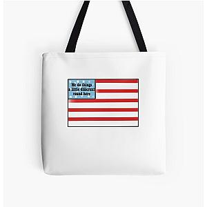 Riley green American flag  All Over Print Tote Bag