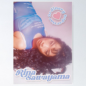 Rina Sawayama "Ordinary Superstar" Pink and Baby Blue Design Poster RB0211