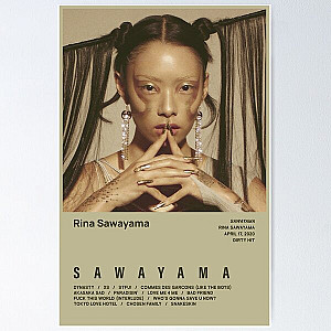 Rina Sawayama - SAWAYAMA Tracklist Poster RB0211