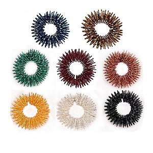 100 Pieces Spike Sensory Ring Fidget for Stress Relief