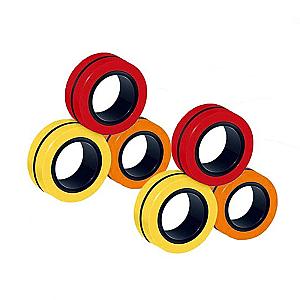 Red Yellow Orange Spinner Ring Fidget for Stress Relief