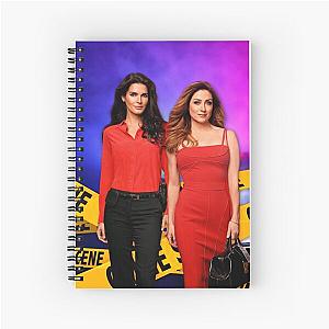 Rizzles on a police background Spiral Notebook