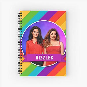 Rizzles on a Rainbow Background Rizzoli Isles Spiral Notebook