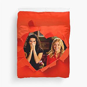 Here is the cleaned title:

Jane and Maura Rizzoli & Isles Duvet Cover