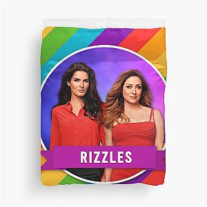 Rizzles on a rainbow background (Rizzoli and Isles) Duvet Cover