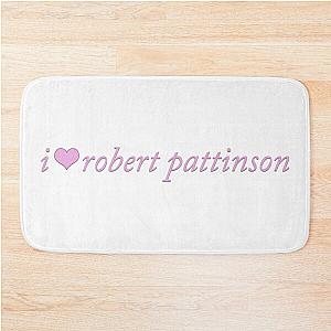 i heart robert pattinson coquette cute pink Bath Mat