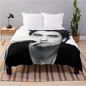 Robert Pattinson Smoke poster Throw Blanket