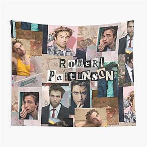 Robert Pattinson Photo Collage high quality Tapestry